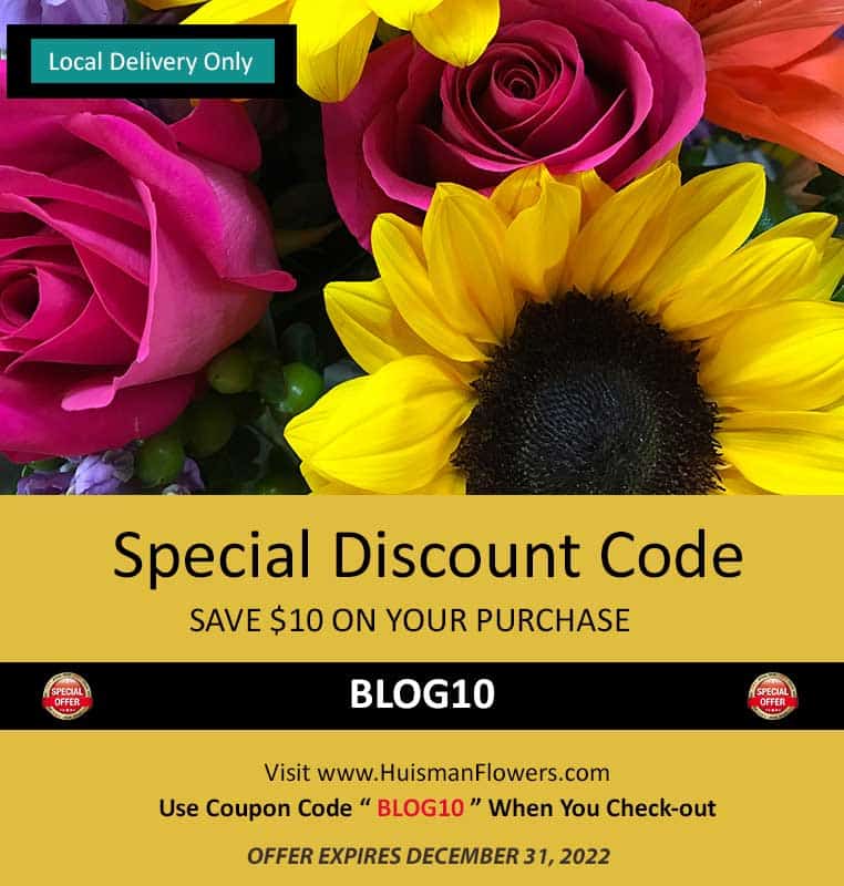 Save $10 On Your Flower Purchase